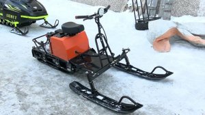 Самый маленький буксировщик с лыжным модулем. ДЕЛЬТА-2 с редуктором и автоматическим сцеплением.