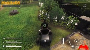 lawn mowing simulator. Симулятор газона косильщика. Начало. Обзор на русском.