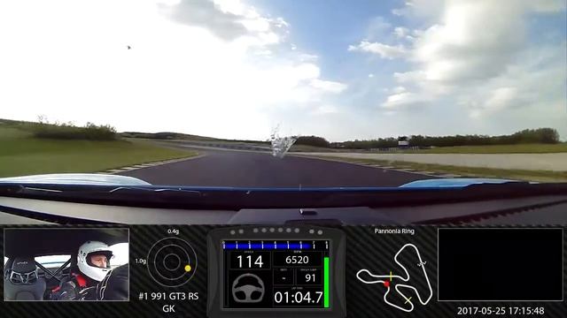 RN #1 Onboard video Pannonia Ring, 991 GT3 RS, 02:09.008