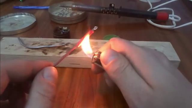 Как сделать наконечник при помощи паяльника.