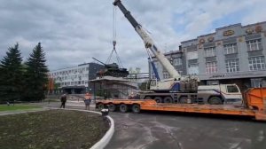 танк Т-34 вернули на постамент