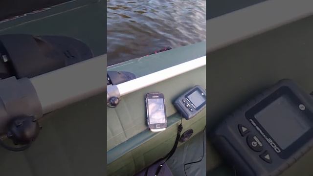 Тест скорости электромотора Motorguide R30 против течения,ПВХ Мурена, р.Ока