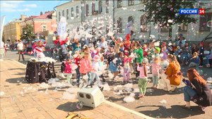 На пешеходной Спасской прошел Большой семейный фестиваль