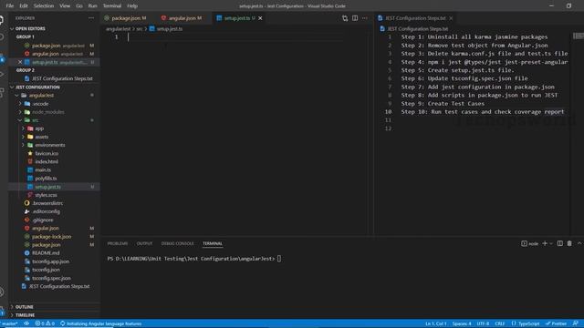 How to configure JEST in Angular | JEST Unit Testing | Angular 13 Unit testing Tutorial 2022 смотреть онлайн