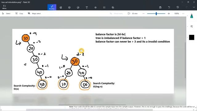 4.1 AVL Tree - Introdution (Balance Factor, imbalanced tree and invalid condition) смотреть онлайн