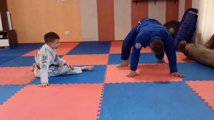 Домашняя тренировка по джиу джитсу