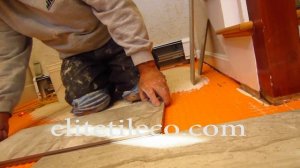 Easy way to Measure  and mark ceramic tile for cuts.