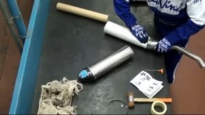 Разборка и сборка глушителя.Мото