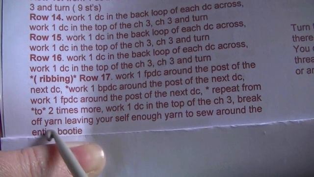 How to Crochet a Baby Bootie Part 2 of 2 - Cats One Piece Wonder Baby Booties смотреть онлайн