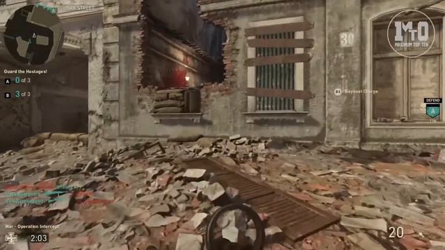 CALL OF DUTY WWII - OPERATION INTERCEPT AXIS GAMEPLAY - RESISTANCE DLC WAR MODE смотреть онлайн