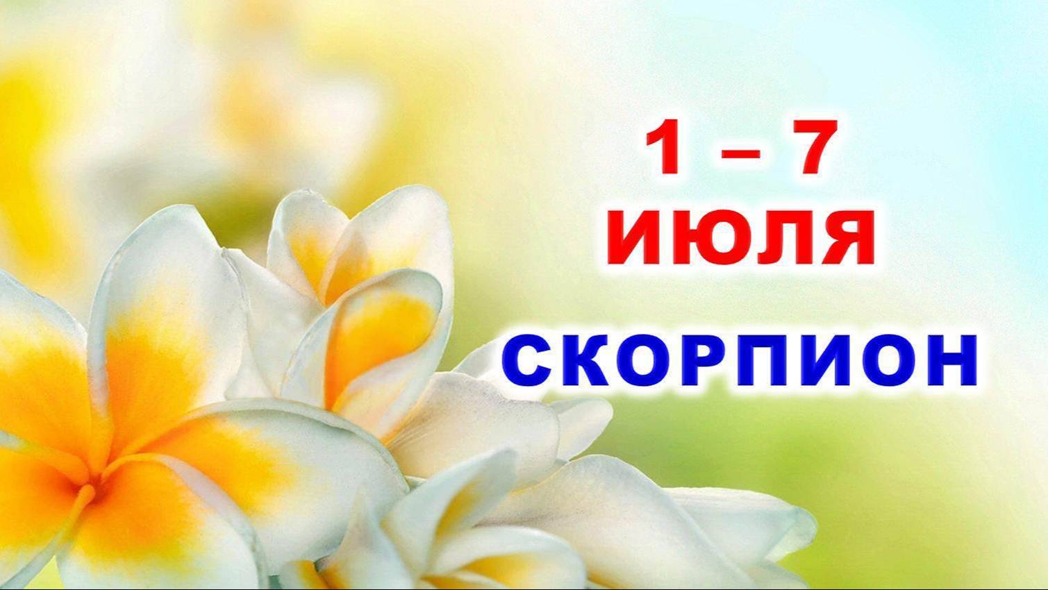 ♏ СКОРПИОН. 🏵 С 1 по 7 ИЮЛЯ 2024 г. 🌞 Таро-прогноз 🌟