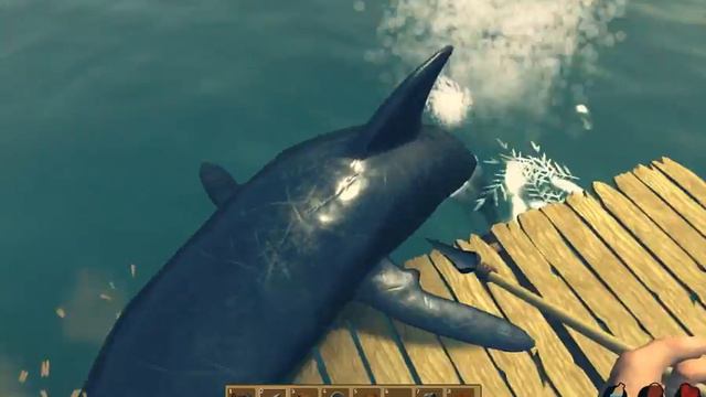 Я И МОЙ ПЛОТ VS АКУЛА И ОКЕАН !!! - RAFT! смотреть онлайн