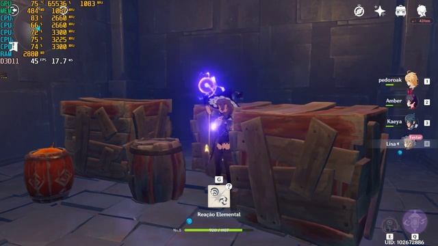 GENSHIN IMPACT / RYZEN 3 2200U VEGA 3 4GB RAM / LOW GRAPHICS ANTI-ALIASING ON / UNLOCKED 60 FRAMES. смотреть онлайн