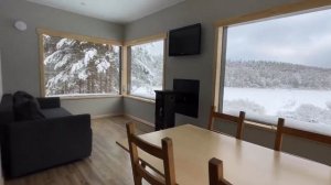 Домик в лесу на берегу реки. Ленинградская область.