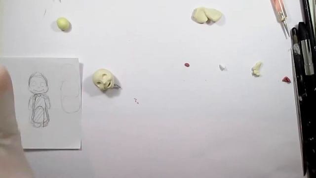 Маша из полимерной глины❤1 часть❤Полимерная глина❤Мастер-класс Art-Elina❤Polymer Clay Tutorial