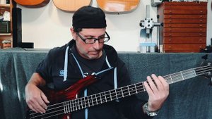 Ibanez SR-600 RBR, Active Bass made by Fujigen Japan in the mid 90s - Sound Demo.