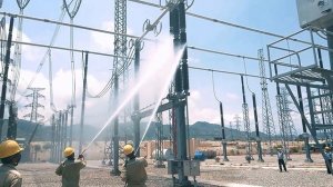 Чистка изоляторов ⚡️500кВ⚡️
