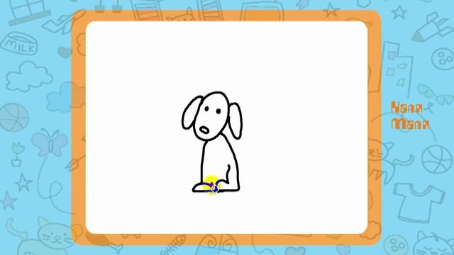 Рисуем собачку.Урок рисования для детей 3-5 лет.Каля-Маля смотреть онлайн