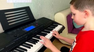 Полька на синтезаторе 7 лет