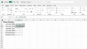 How to Hard Code Phone Numbers in Excel by Using Flash Fill - Tutorial