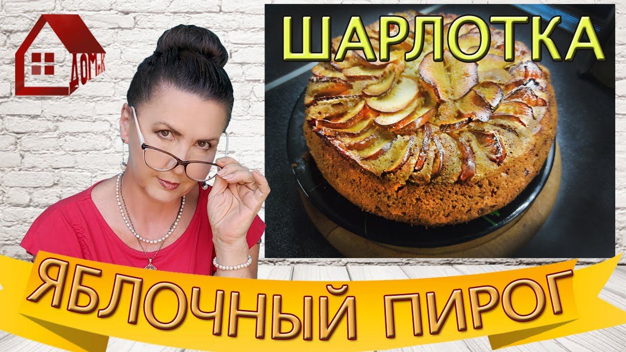 Шарлотка на кефире и сметане намного вкуснее обычного бисквита / Пирог с яблоками / Рецепт шарлотки