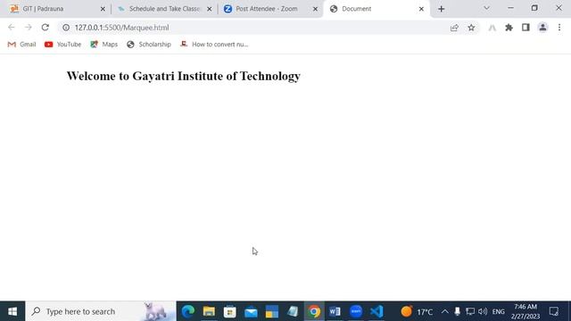 Marquee Tag in Java Script | HTML | GIT Education смотреть онлайн
