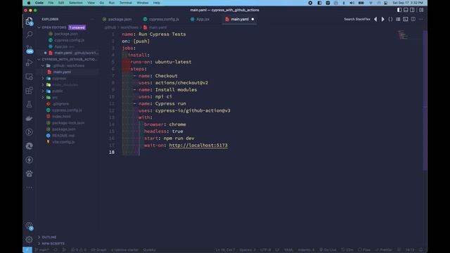 Cypress with Continuous Integration(CI) using Github Actions, dashboard peek, parallel test ... смотреть онлайн