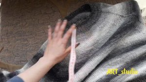 Пончо спицами. Бохо #пончо_спицами #пончо #бохо