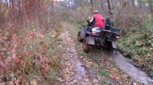 Самодельный квадроцикл по грязи