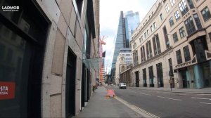 Thames river to Liverpool Street Station via The Gherkin | London walk 4k