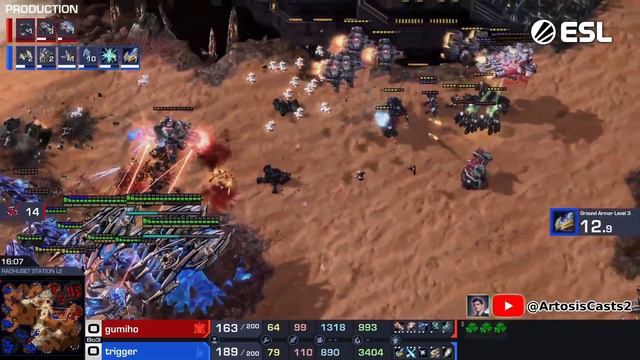 MASS BATTLECRUISER, UNBELIEVABLE END! - GuMiHo vs Trigger - (StarCraft 2) смотреть онлайн
