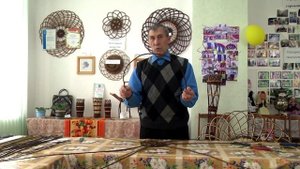 Плетение панно из ивы.