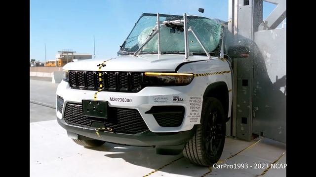 2022-2024 Jeep Grand Cherokee NHTSA Side Pole Crash Test смотреть онлайн