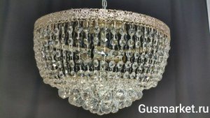 Хрустальная люстра "Анжелика лира" 3 лампы