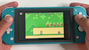 Gameboy Advance Mario Games on Nintendo Switch LITE Gameplay