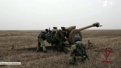 Артиллеристы Росгвардии уничтожили около 10 стратегически важных для украинских боевиков объектов