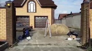 Откатные ворота г. Курск Проспект победы