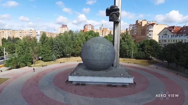 Калуга с высоты птичьего полёта – Памятник 600-летию Калуги
