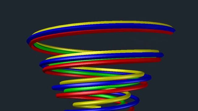 3d спиральки autocad (спираль 4шт) смотреть онлайн