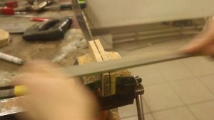 Восстановил старый мачете из советской пилы.