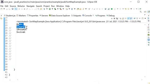 Sort Map Using Java 8 Stream API смотреть онлайн