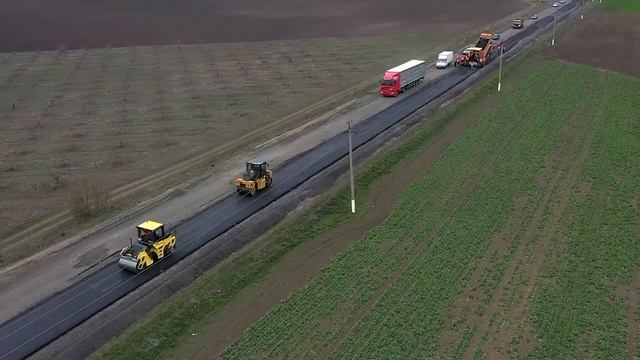 Трасса Днепр-Никополь Р-73. Ремонт дорог в Украине 2020 смотреть онлайн
