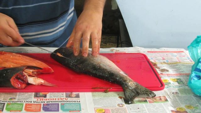 Нож филейный. Лосось дальневосточный.