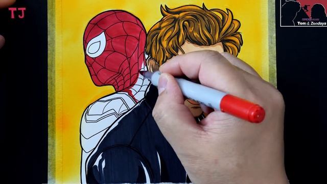 Digital Drawing Spider-Man Stars Tom Holland & Zendaya смотреть онлайн