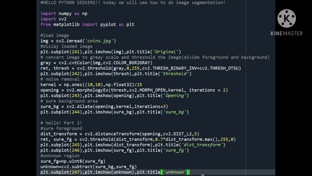 How to do image segmentation of a digital image using opencv in python?