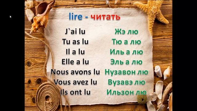 Французский язык. Глаголы boire, lire,dire смотреть онлайн