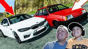 НЕ СЛОМАЙ Машину на СПУСКЕ в BeamNG DRIVE ЛАДА против BMW