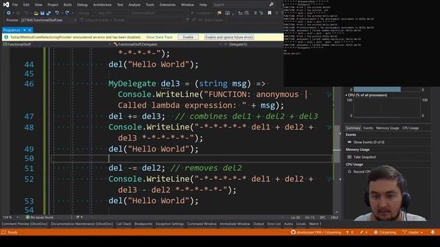 C# 10 - delegate (generic delegate) смотреть онлайн