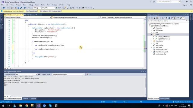 how to use entity Entity framework Core with Sqlite for Wpf c# смотреть онлайн