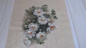 Вышивка крестом. Законченные работы Весенняя пора от Нова слободы и Белый шиповник от Риолис